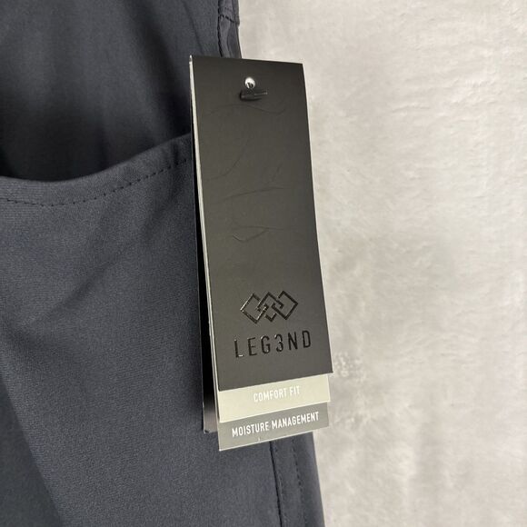 Legend Comfort Fit Chino Golf Pants Mens 36x32 Gray Moisture Wicking Stretch NWT - Picture 4 of 8